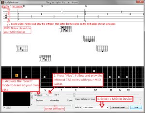 The Fingerstyle Guitar Hero Software