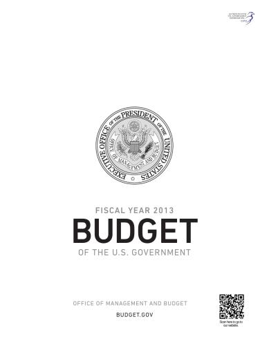 Budget of the U.S. Government, FY 2013