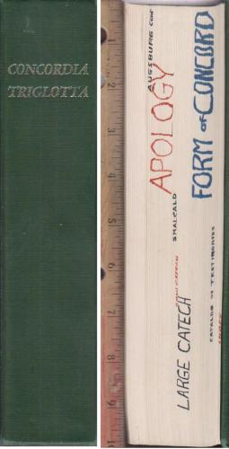 Concordia Triglotta Edition (The Book of Concord). Part 2. German/Latin Only