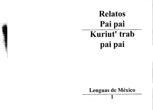 Relatos pai pai. Kuriut’ trab pai pai