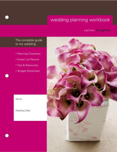 Wedding Planning Workbook