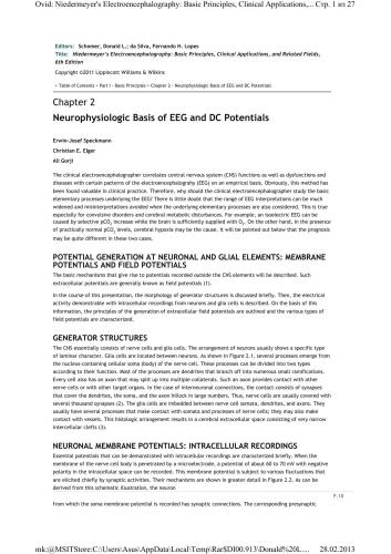 Nidermeyer's Electroencephalography