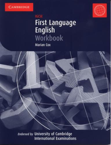 First Language English: IGCSE. Workbook