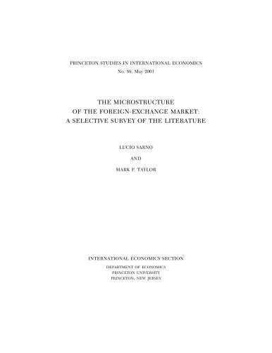 The microstructure of the foreign-exchange market: a selective survey of the literature