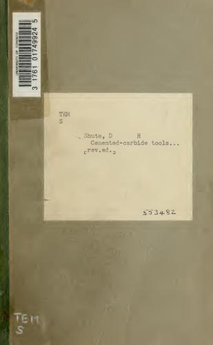 Cemented carbide tools