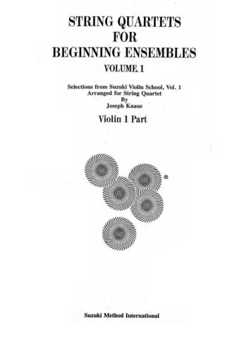 Suzuki String Quartets for Beginning Ensembles