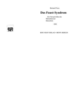 Das Faustsyndrom