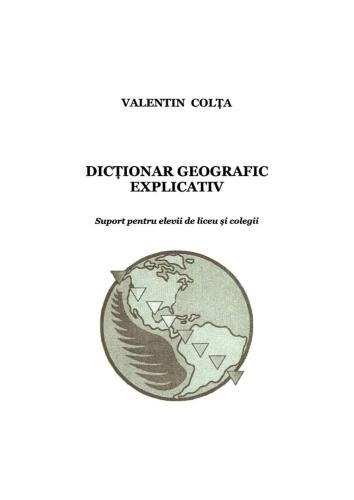 Dicţionar geografic explicativ