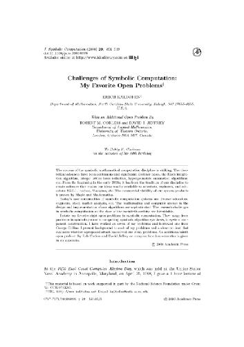 Unsolved problems in CAS