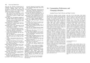 Hirsch, and Philip C. Zerrillo. Consumption, Preferences, and Changing Lifestyles