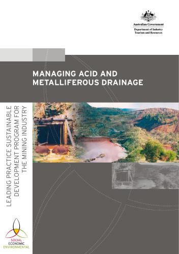 Managing Acid and Metalliferous Drainage