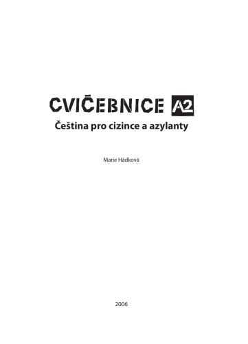 Cvičebnice A2. Čeština pro cizince a azylanty
