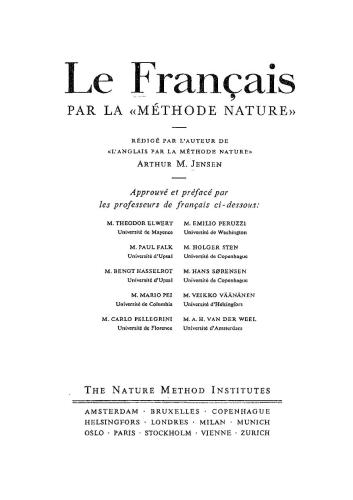 Le Français par la Méthode Nature