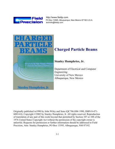 Charged Particle Beams