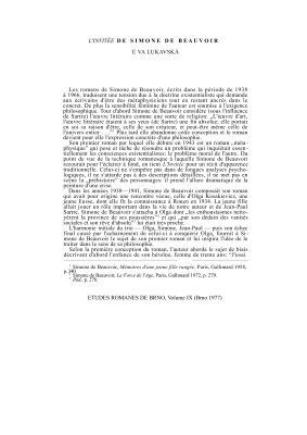 L'Invitée de Simone de Beauvoir