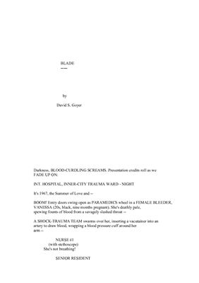 Goyer. Blade