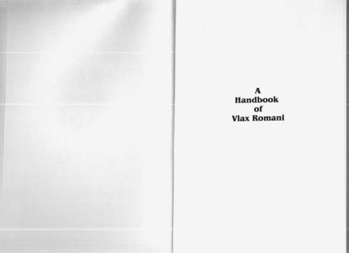 A Handbook of Vlax Romani