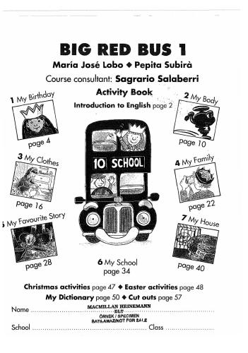 Big Red Bus (Activity book, level - 1)