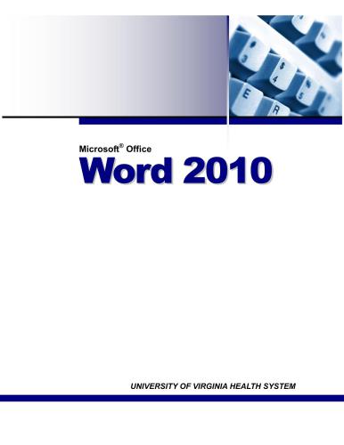 CustomGuide. Microsoft Office Word 2010