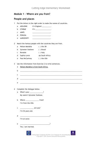 Cutting Edge Elementary (extra resources with key)