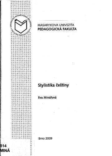 Stylistika češtiny
