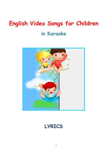 English Video Songs for Children in Karaoke