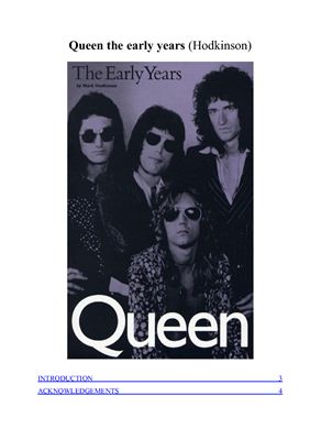 Queen: the early years