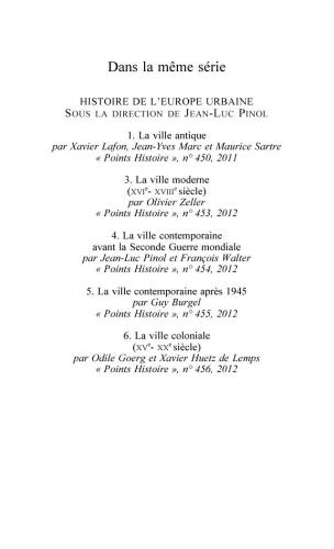 Histoire de l'Europe urbaine: Tome 2, La ville médiévale