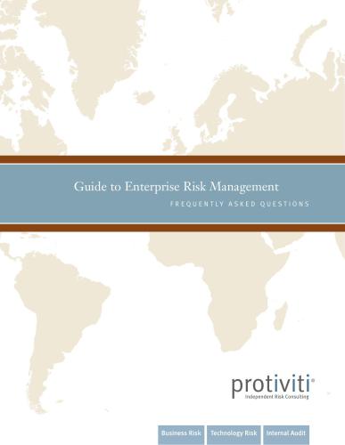 Guide to Enterprise Risk Management: Frequently Asked Questions