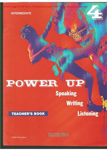 Power up 4 Intermediate Teacher's book