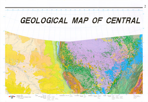 Atlas of geological maps of Central Asia and adjacent areas, 1: 2 500 000, Part 1