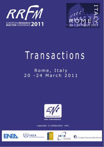 Research Reactor Fuel Management 15 (RRFM 2011)