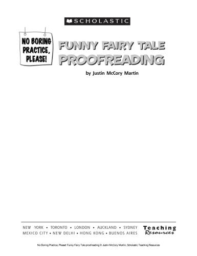 No Boring Practice, Please! Funny Fairy Tale Proofreading