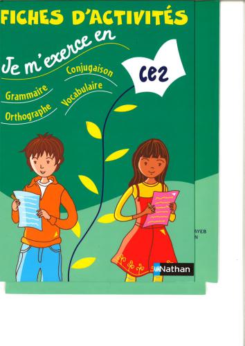 Fiches d'activités. Je m'exerce CE2