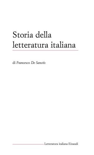 Storia della letteratura italiana