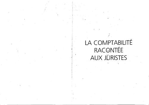 La comptabilité racontée aux juristes / Бухгалтерский учет для юристов