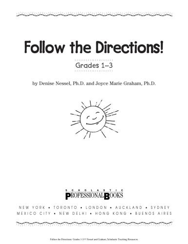 Follow the Directions! Grades 1-3