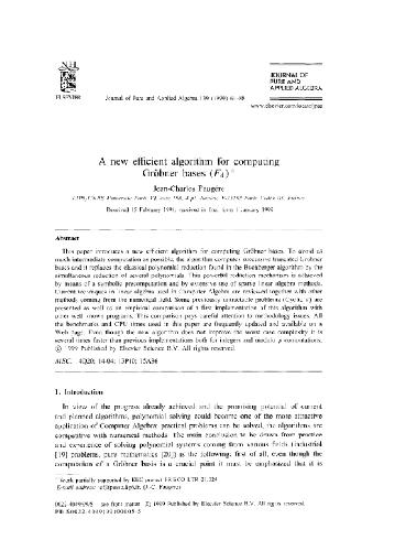 New efficient algorithm for Groebner bases