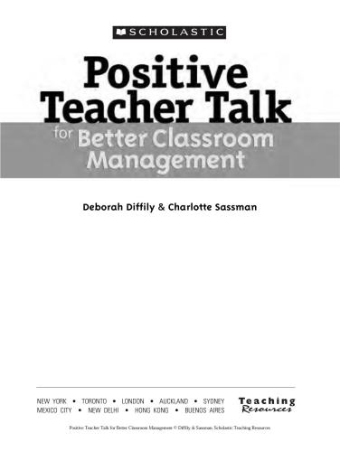 Positive Teacher Talk for Better Classroom Management