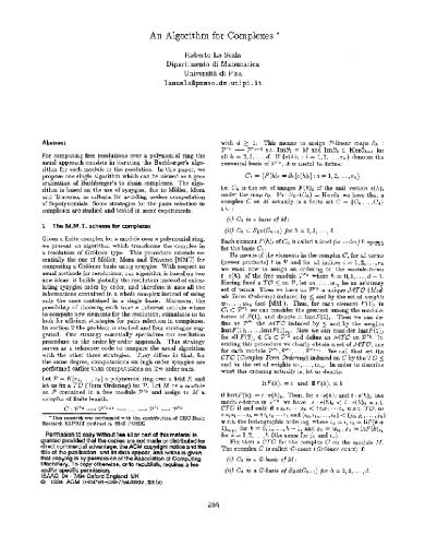 Buchberger algorithm for complexes