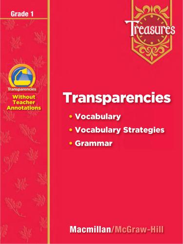 Transparencies: Vocabulary, Vocabulary Strategies, Grammar