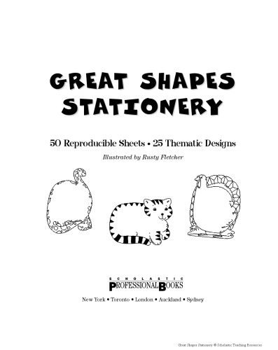 Scholastic Teaching Resources. Great Shapes Stationery