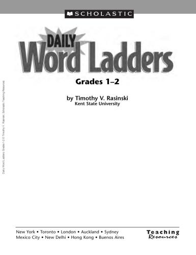 Daily Word Ladders. Grades 1-2