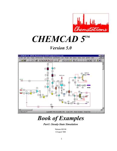 Chemcad 5 . Book of Examples