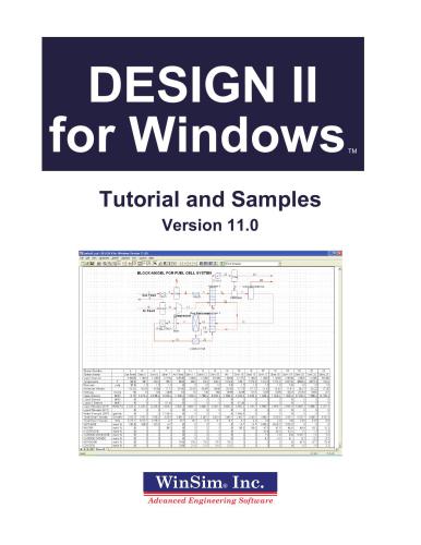 DESIGN II for Windows. Tutorial and Samples. Version 11.0