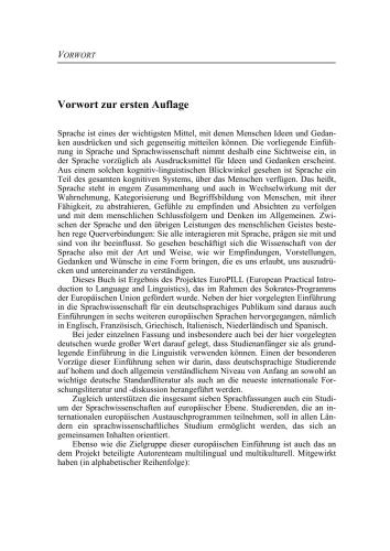 Sprache und Sprachwissenschaft. Eine kognitiv orientierte Einführung