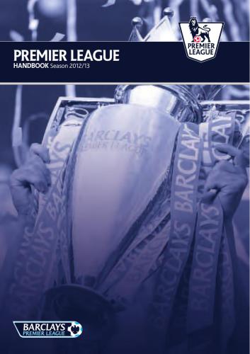 Premier League handbook Season 2012/13
