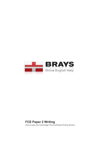 English Letter Writing (FCE paper writing 2)
