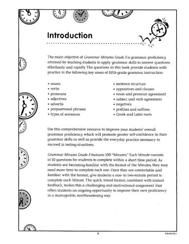 Grammar Minutes Grade 5