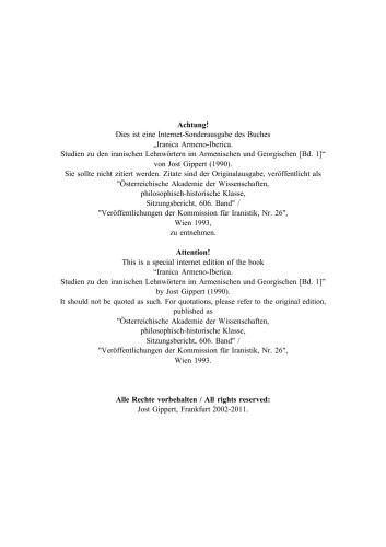 Iranica Armeno-Iberica